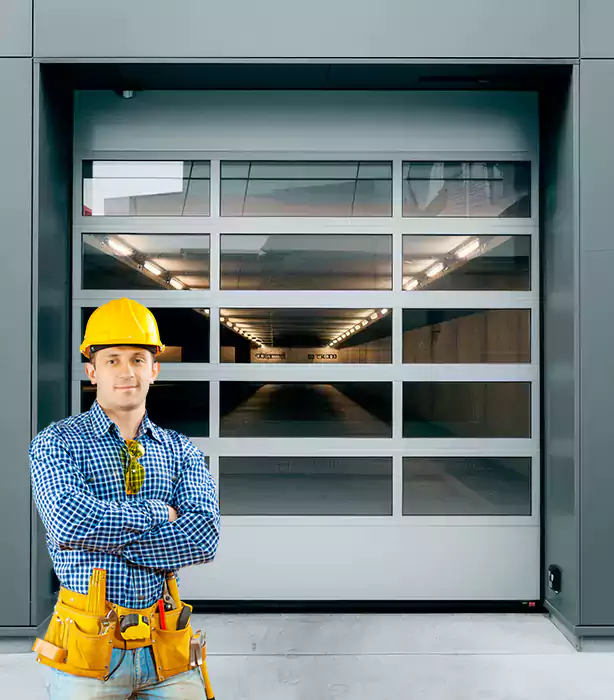 Glass Roll Up Garage Door Palmetto Bay