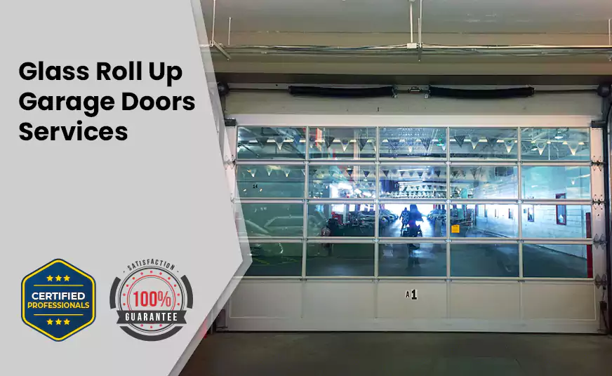 Glass Roll Up Garage Door in Palmetto Bay, FL